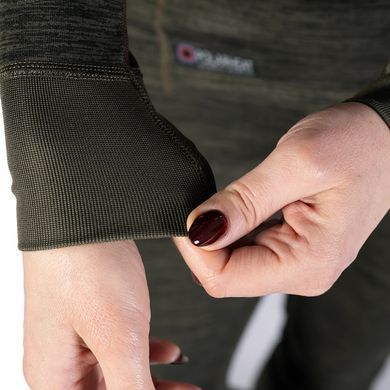 Жіноча термобілизна Pani Polarheat QS Олива Меланж (8320)