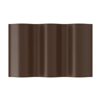Бордюр для газону хвилястий /коричневий/ 15см x 9м (30-012H)