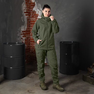 Жіноча куртка Stalker SoftShell Олива (7441)