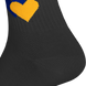 Шкарпетки Жовто-блакитні серця Чорні (7168), 36-40