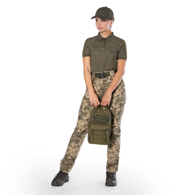 Поло Pani Army ID 2.0 CoolPass Pique LT Олива (8922)
